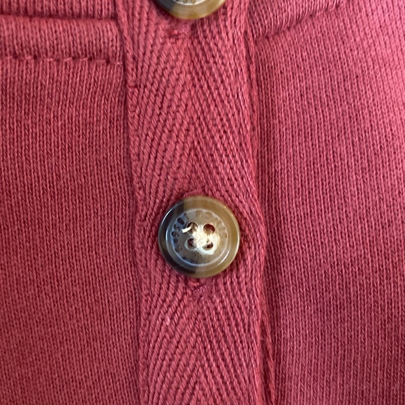 Orvis leather elbow patches 100% cotton pullover mock turtleneck gorpcore - Picture 11 of 12